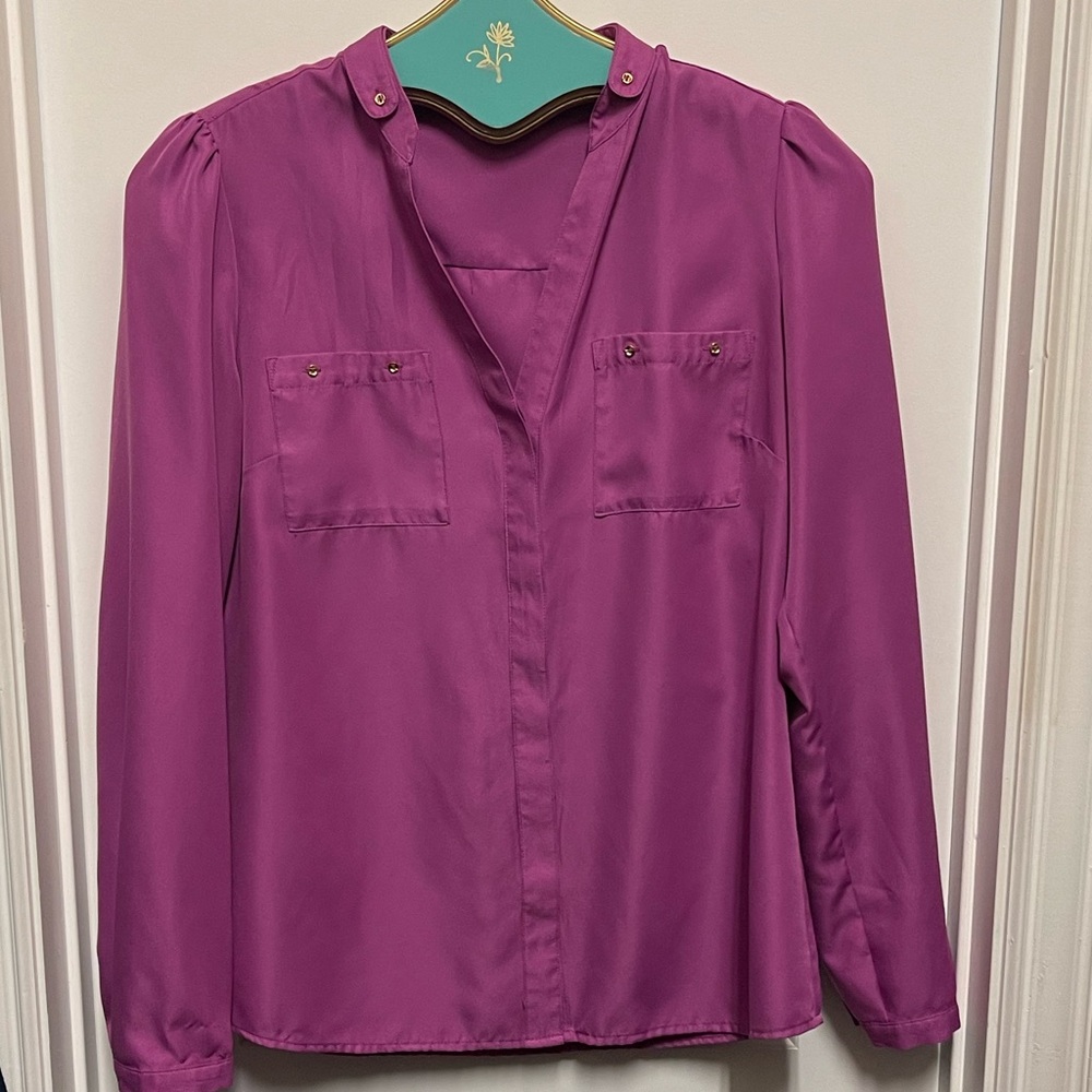 The Limited Pink Button Up Blouse